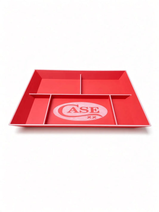 CASE XX EDC tray - GLOW IN THE DARK - red