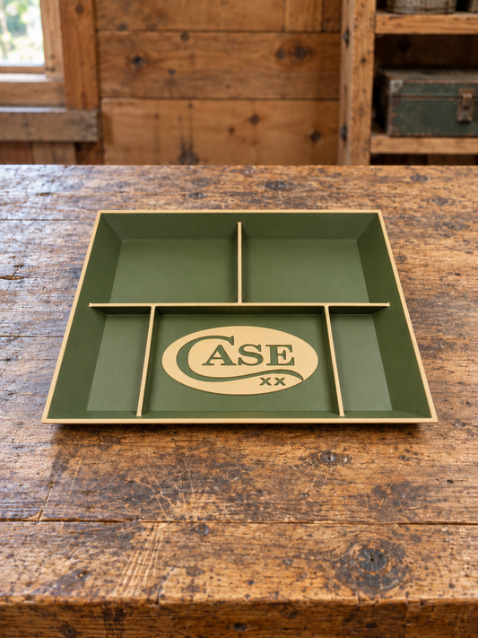 CASE XX EDC tray - green/tan