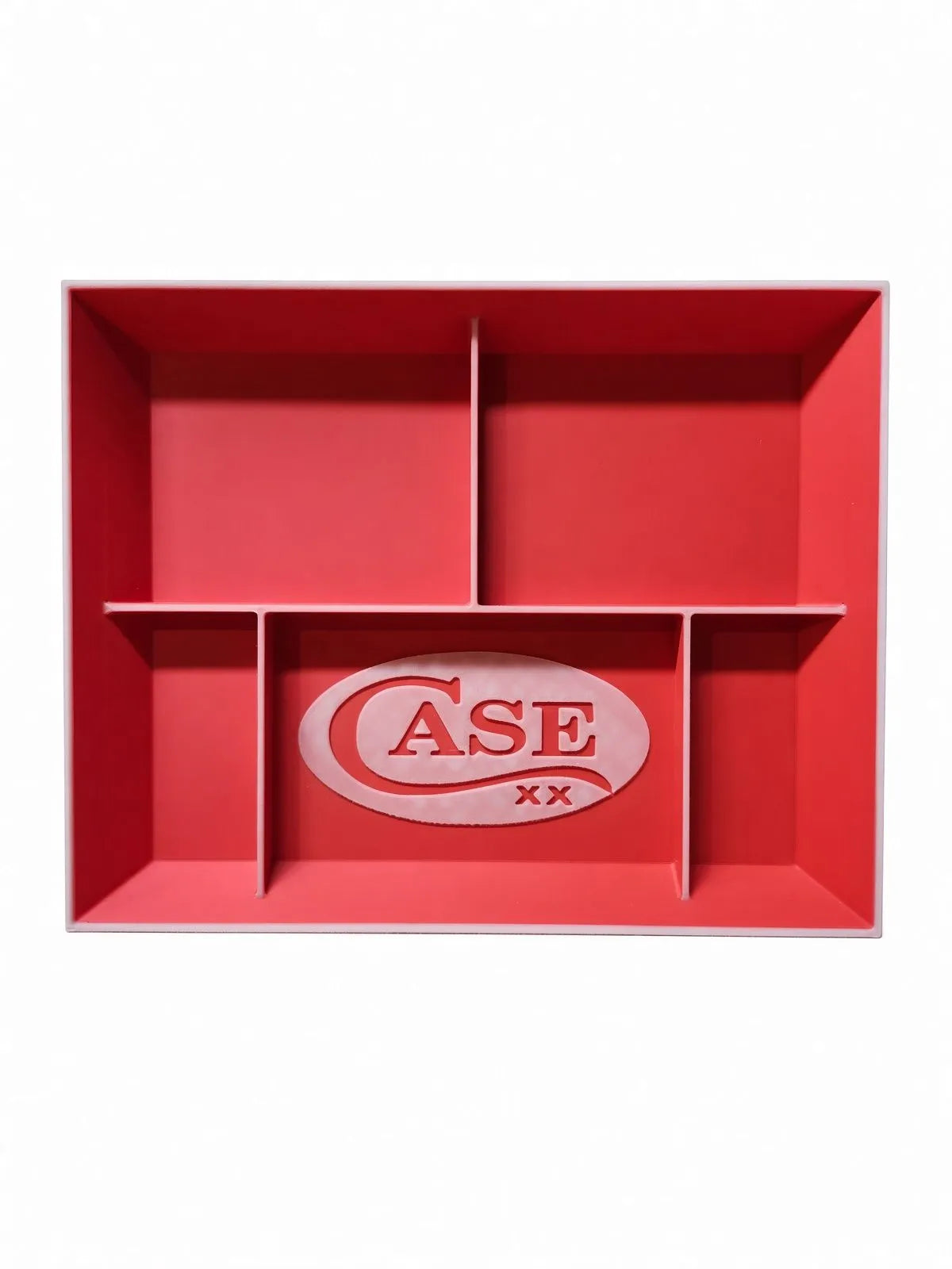 CASE XX EDC tray - GLOW IN THE DARK - red