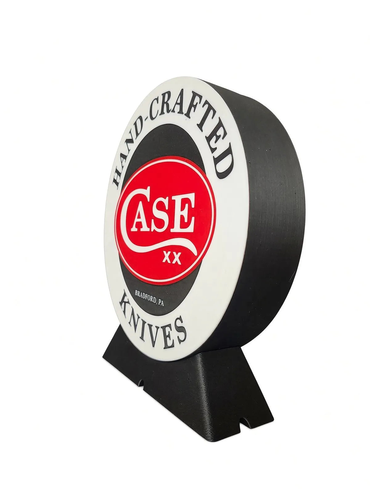 Case XX LED Lightbox (round) sign. 10" x 9" x 2"