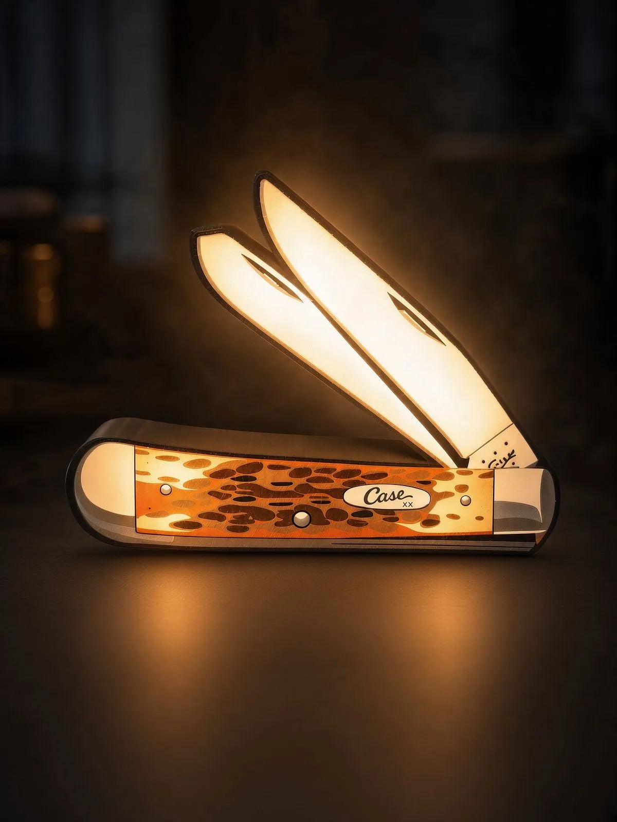Case XX -  Amber bone Trapper Light Box/Sign LED